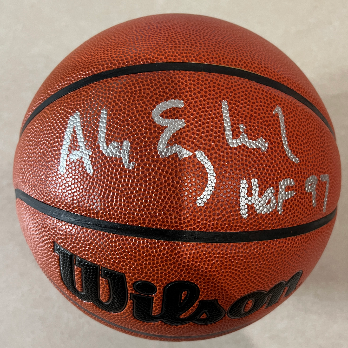 Alex English Autographed Basketball