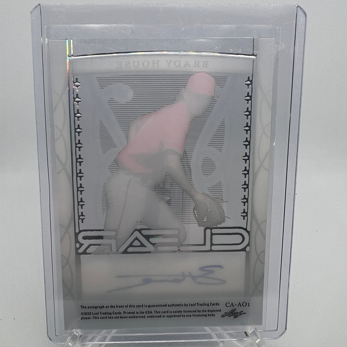 Brady House 4/25 Autographed Baseball Card