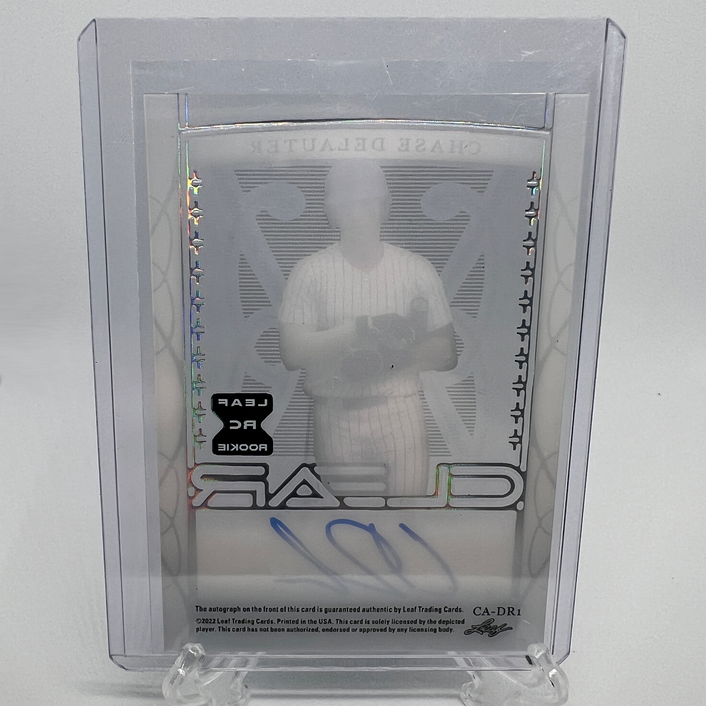 Chase Delauter 25/25 Autographed Baseball Card