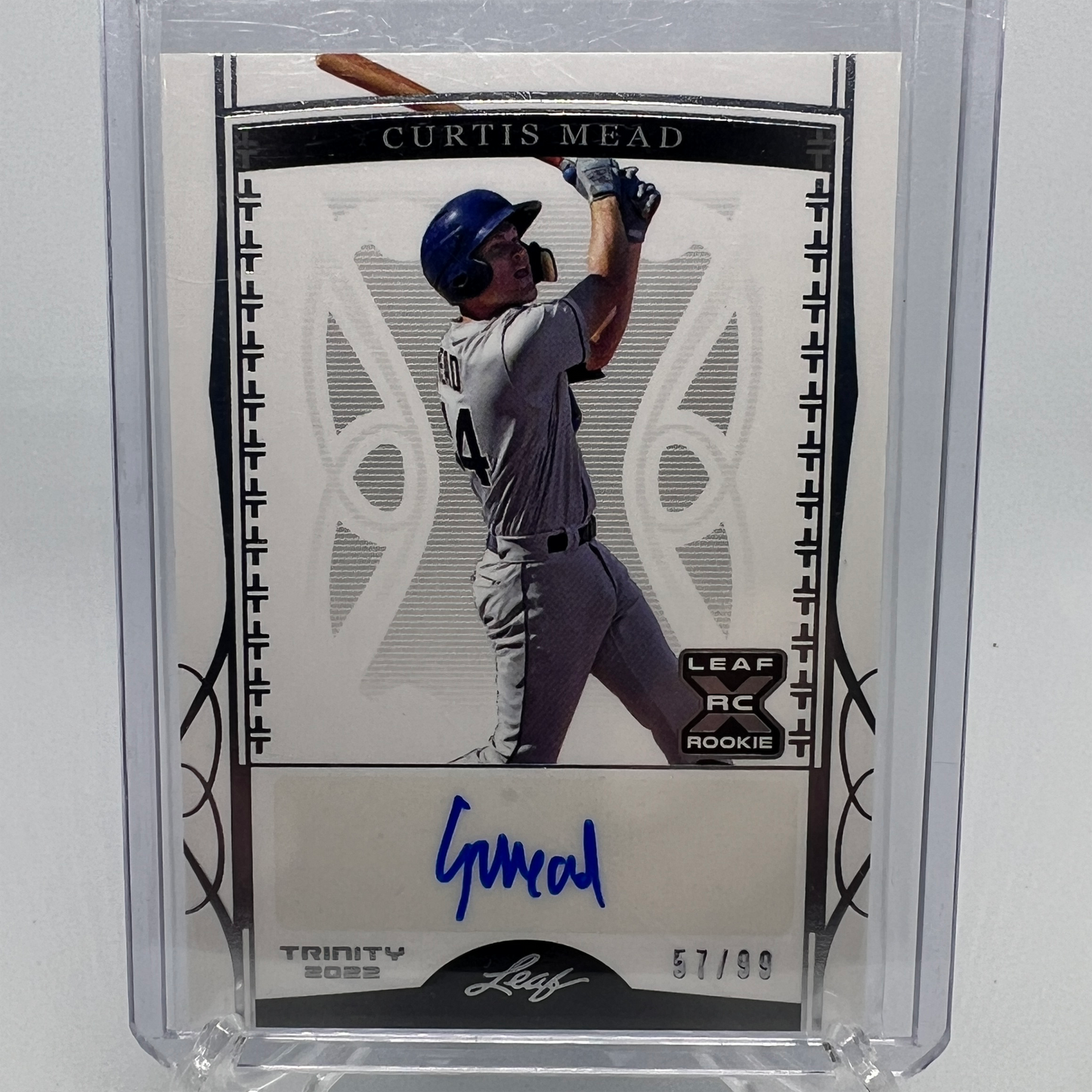 Curtis Mead 57/99 Autographed Baseball Card