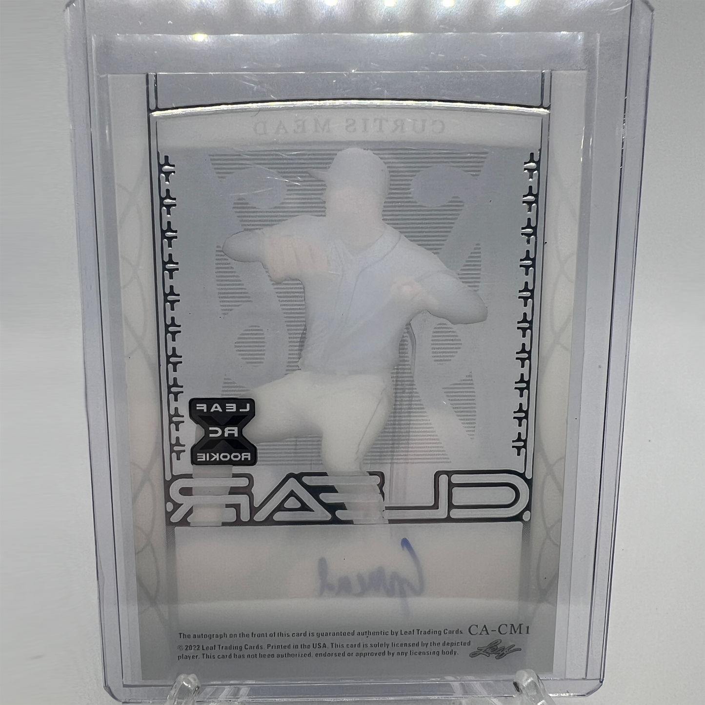 Curtis Mead 6/99 Autographed Baseball Card