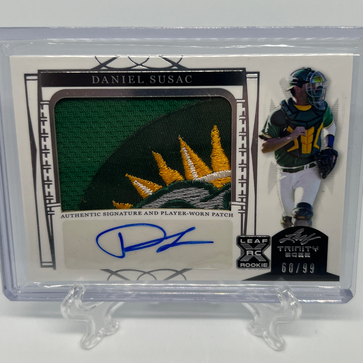 Daniel Susac 60/99 Autographed Patch Baseball Card