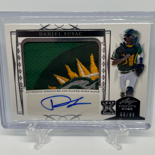 Daniel Susac 60/99 Autographed Patch Baseball Card