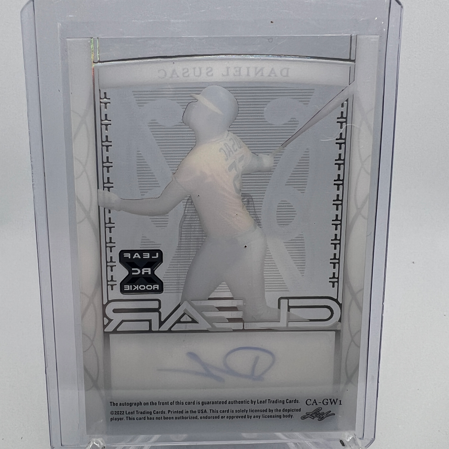 Daniel Susac 6/7 Autographed Baseball Card