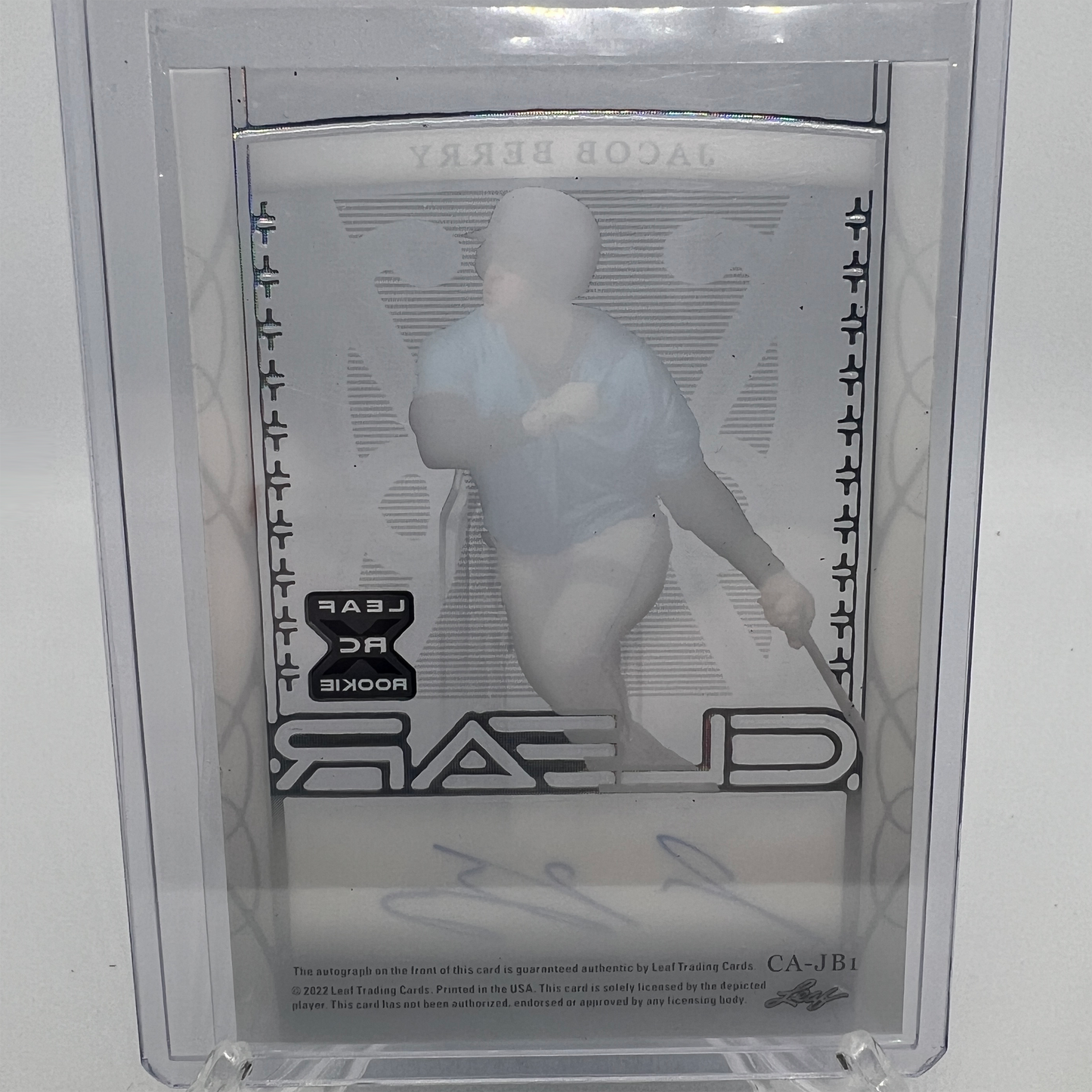 Jacob Berry 5/25 Autographed Baseball Card