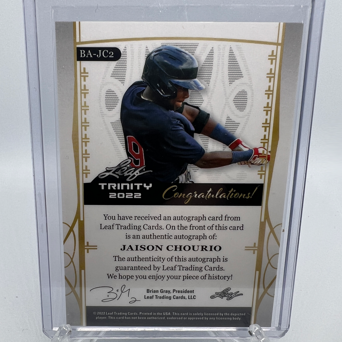 Jaison Chourio 69/99 Autographed Baseball Card