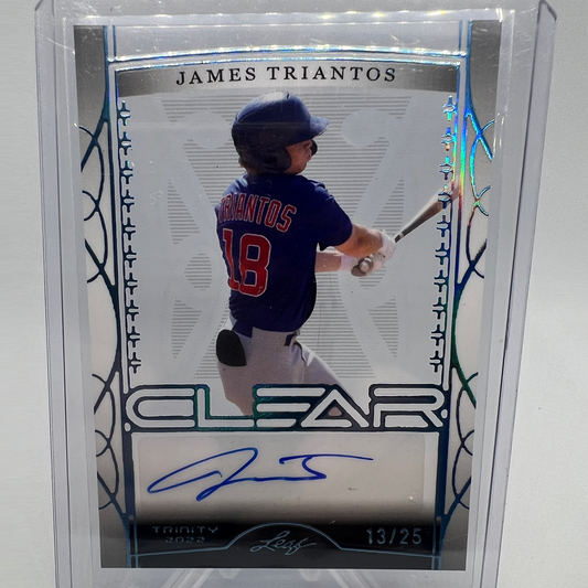 James Triantos 13/25 Autographed Baseball Card