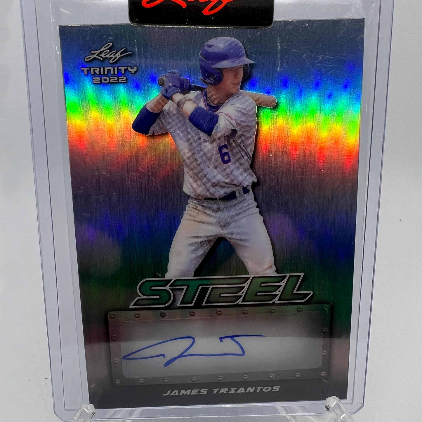 James Triantos 3/15 Autographed Baseball Card