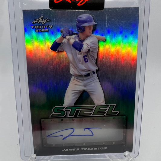 James Triantos 3/15 Autographed Baseball Card