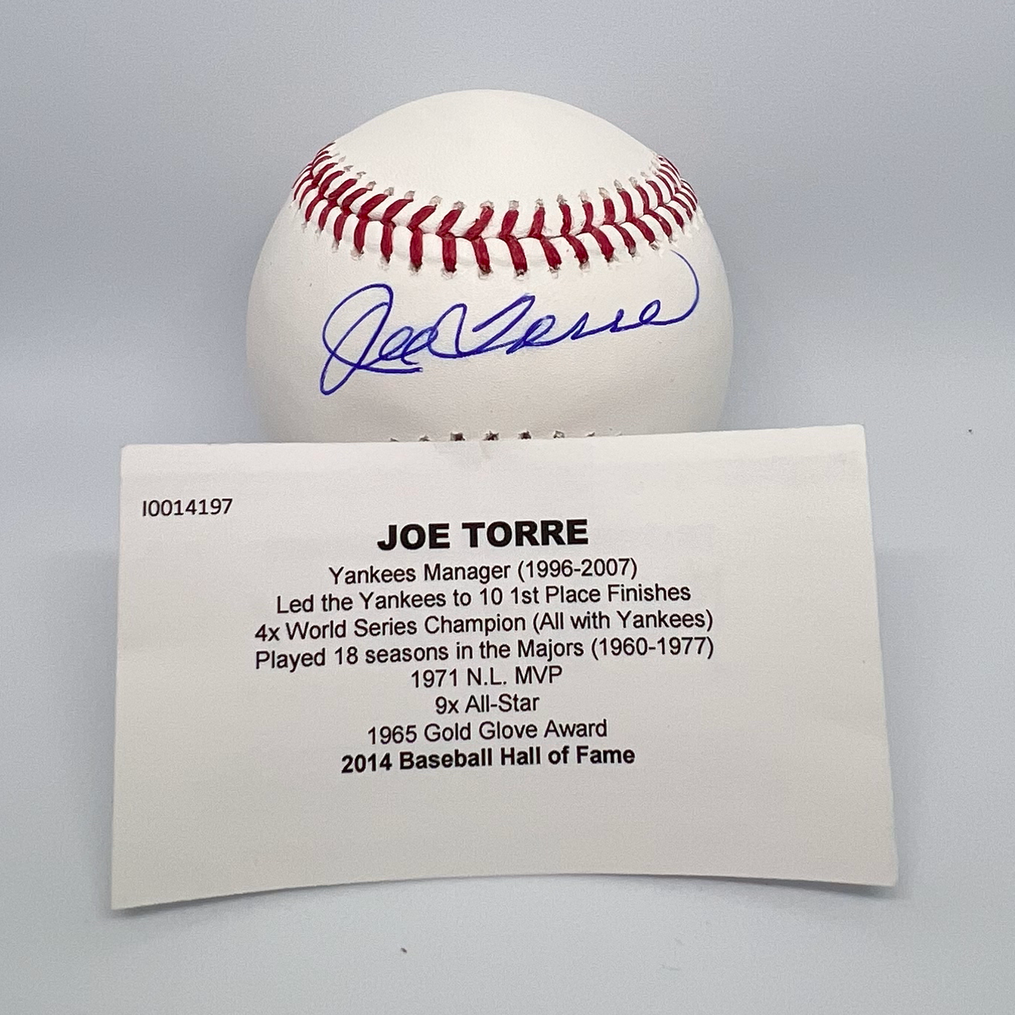 Joe Torre Autographed Baseball