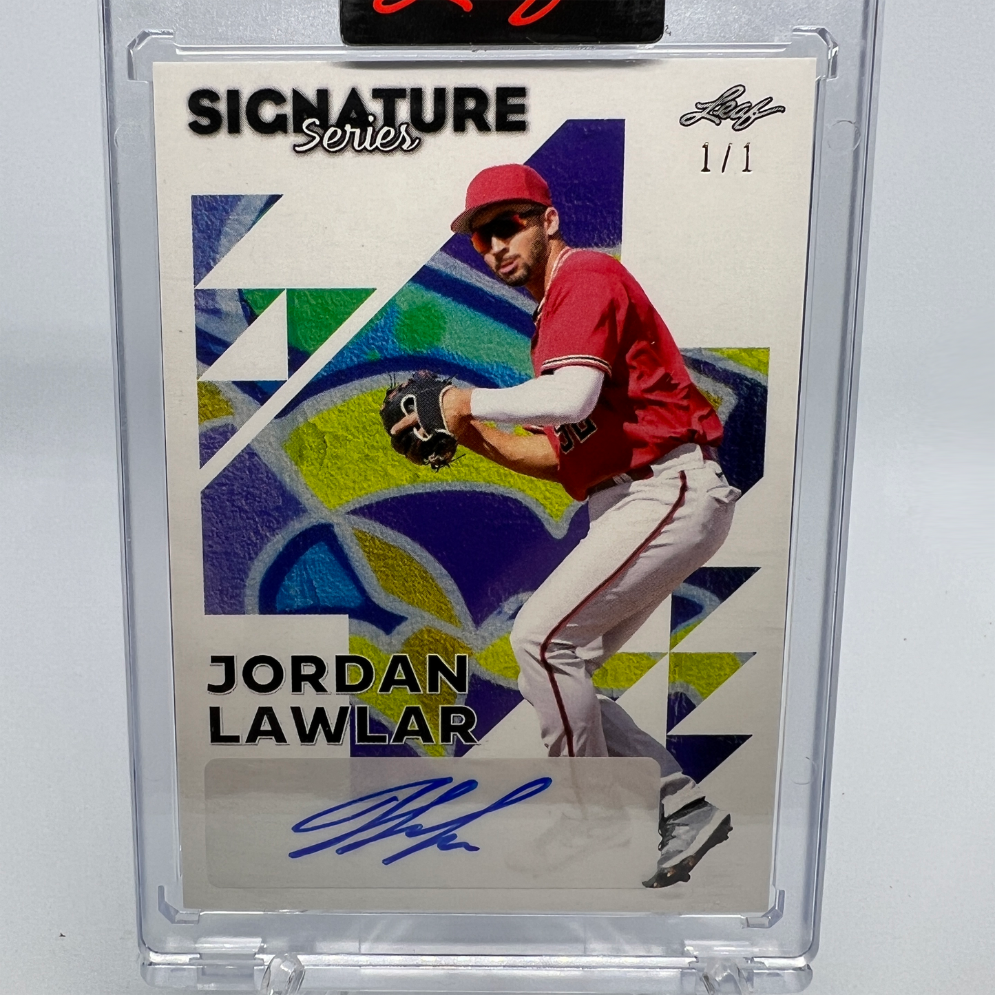 Jordan Lawlar 1/1 Autographed Baseball Card
