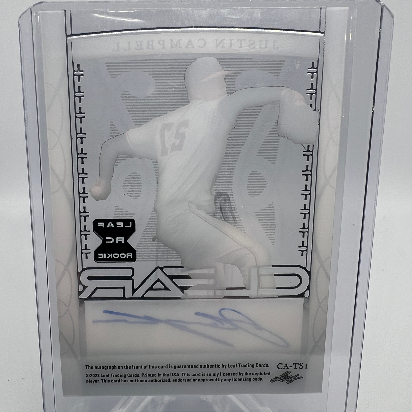 Justin Campbell 70/99 Autographed Baseball Card