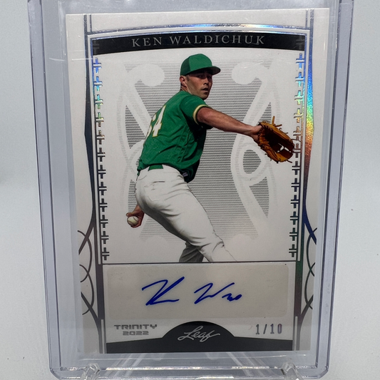 Ken Waldichuk 1/10 Autographed Baseball Card