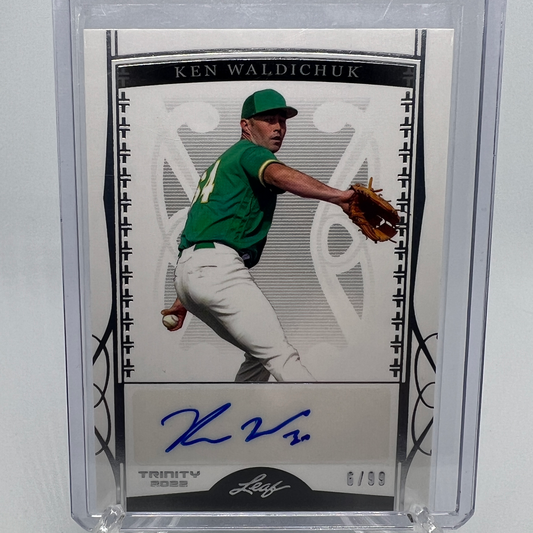 Ken Waldichuk 6/99 Autographed Baseball Card