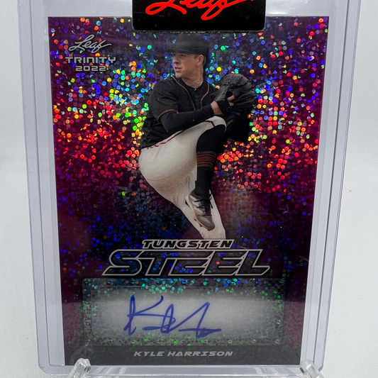 Kyle Harrison 2/4 Autographed Baseball Card
