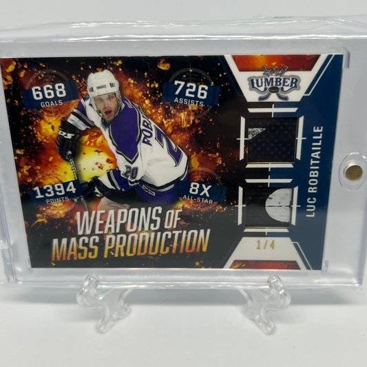 Luc Robitaille 1/4 Lumber Hockey Card
