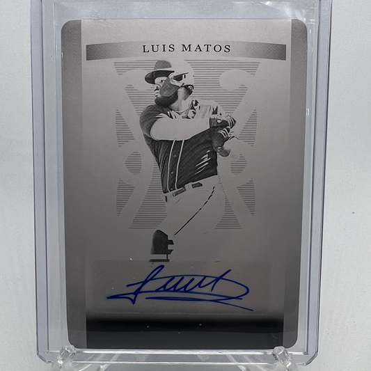 Luis Matos 1/1 Autographed Printing Plate