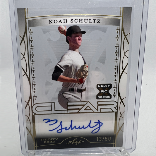 Noah Schultz 13/50 Autographed Baseball Card