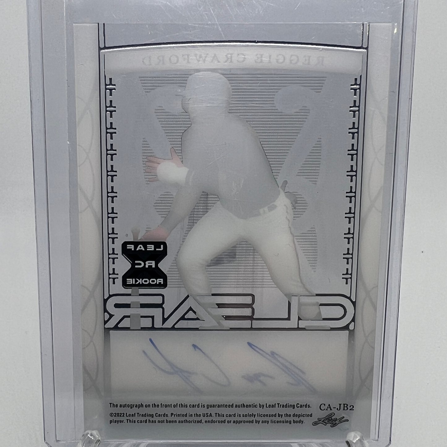 Reggie Crawford 76/99 Autographed Baseball Card