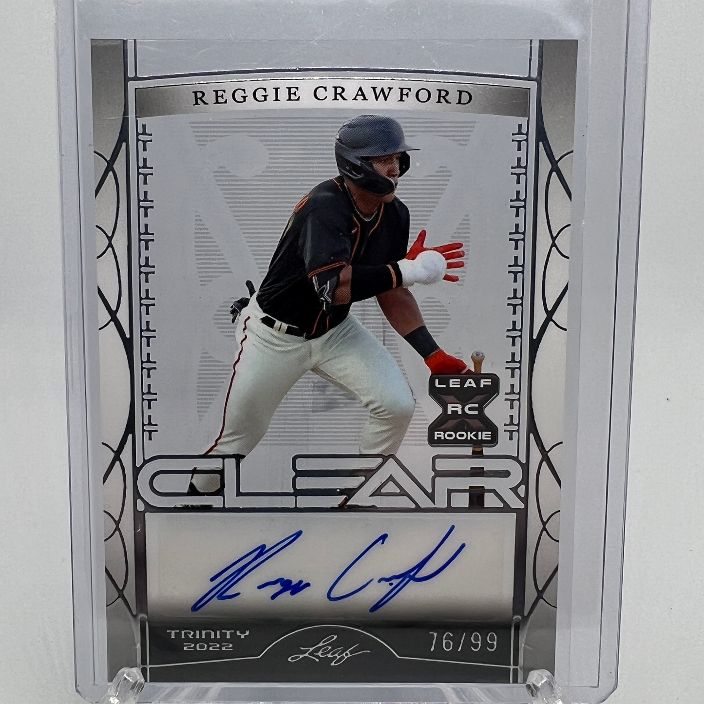 Reggie Crawford 76/99 Autographed Baseball Card