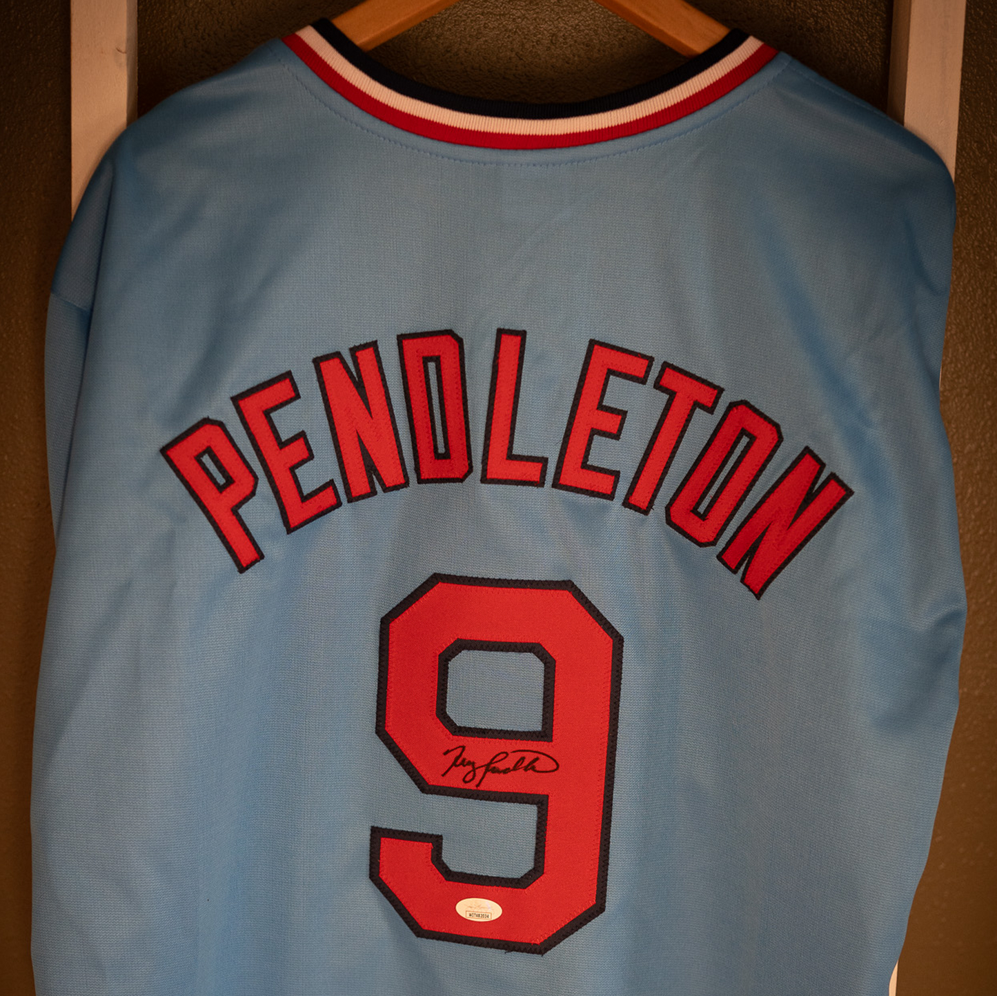 Terry Pendleton Autographed Baseball Jersey
