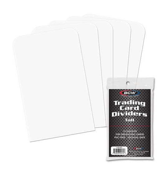 BCW Tall Trading Card Dividers (10 CT. Pack)