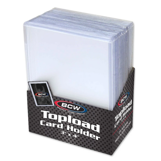BCW 3x4 Topload Card Holder - Standard (25 CT. Pack)