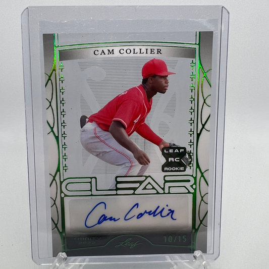 Cam Collier 10/15 Autographed Baseball Card