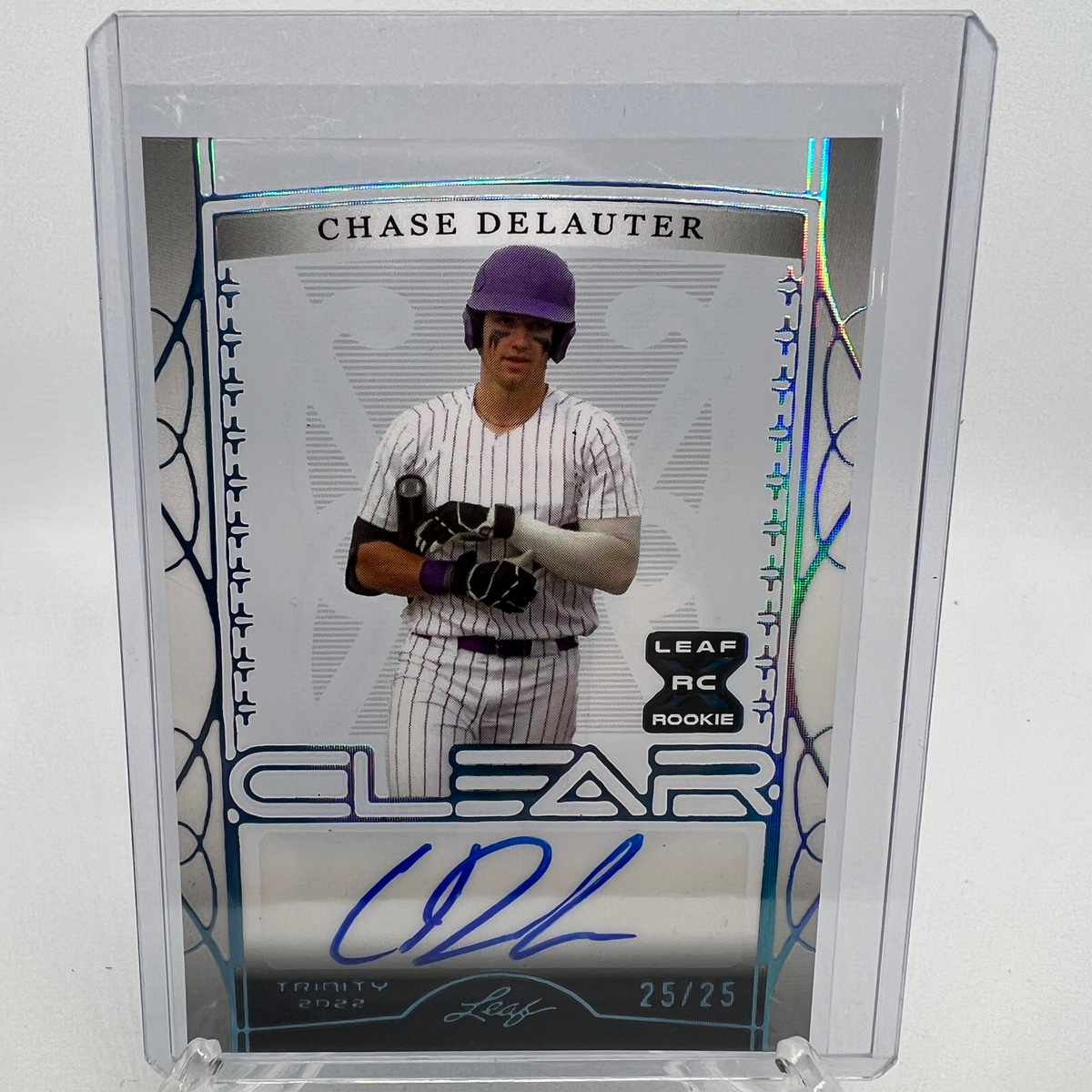 Chase Delauter 25/25 Autographed Baseball Card – RSR Autographs