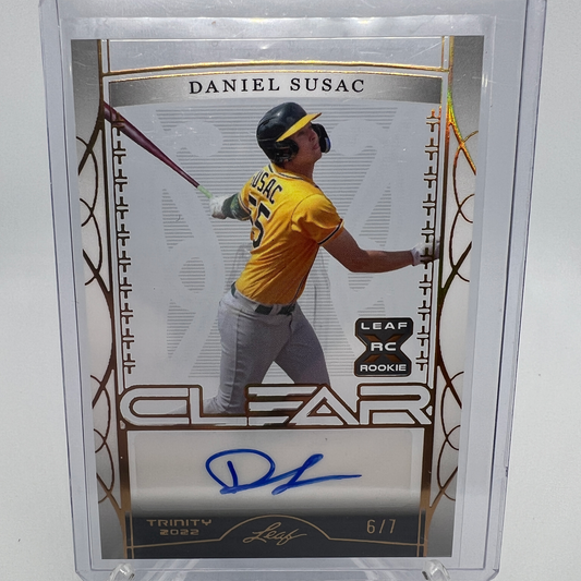 Daniel Susac 6/7 Autographed Baseball Card