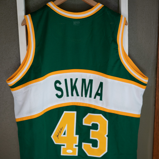 Jack Sikma Autographed Basketball Jersey
