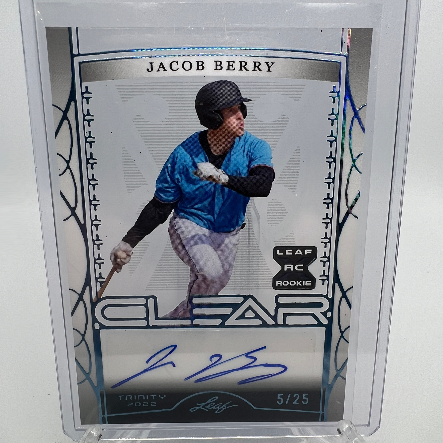 Jacob Berry 5/25 Autographed Baseball Card