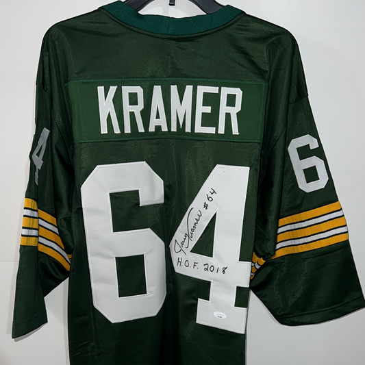 Jerry Kramer Autographed Football Jersey