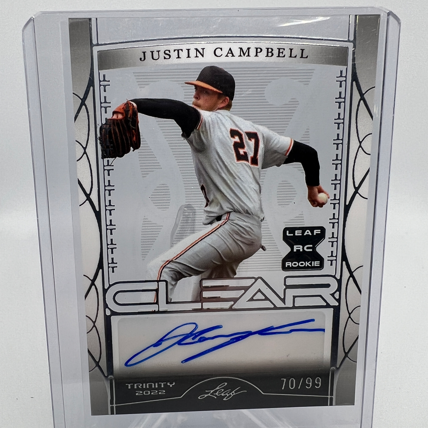 Justin Campbell 70/99 Autographed Baseball Card