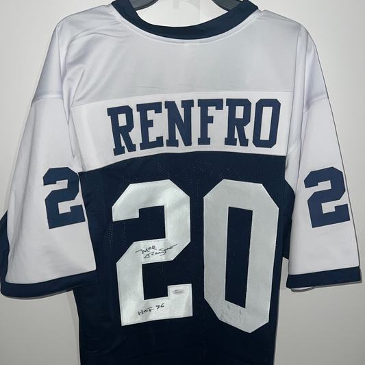 Mel Renfro Autographed Football Jersey