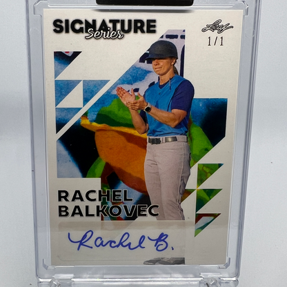 Rachel Balkovec 1/1 Autographed Baseball Card