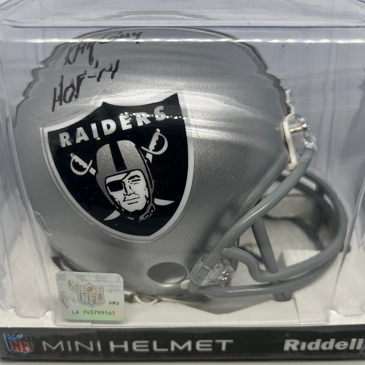 Ray Guy Autographed Mini Football Helmet