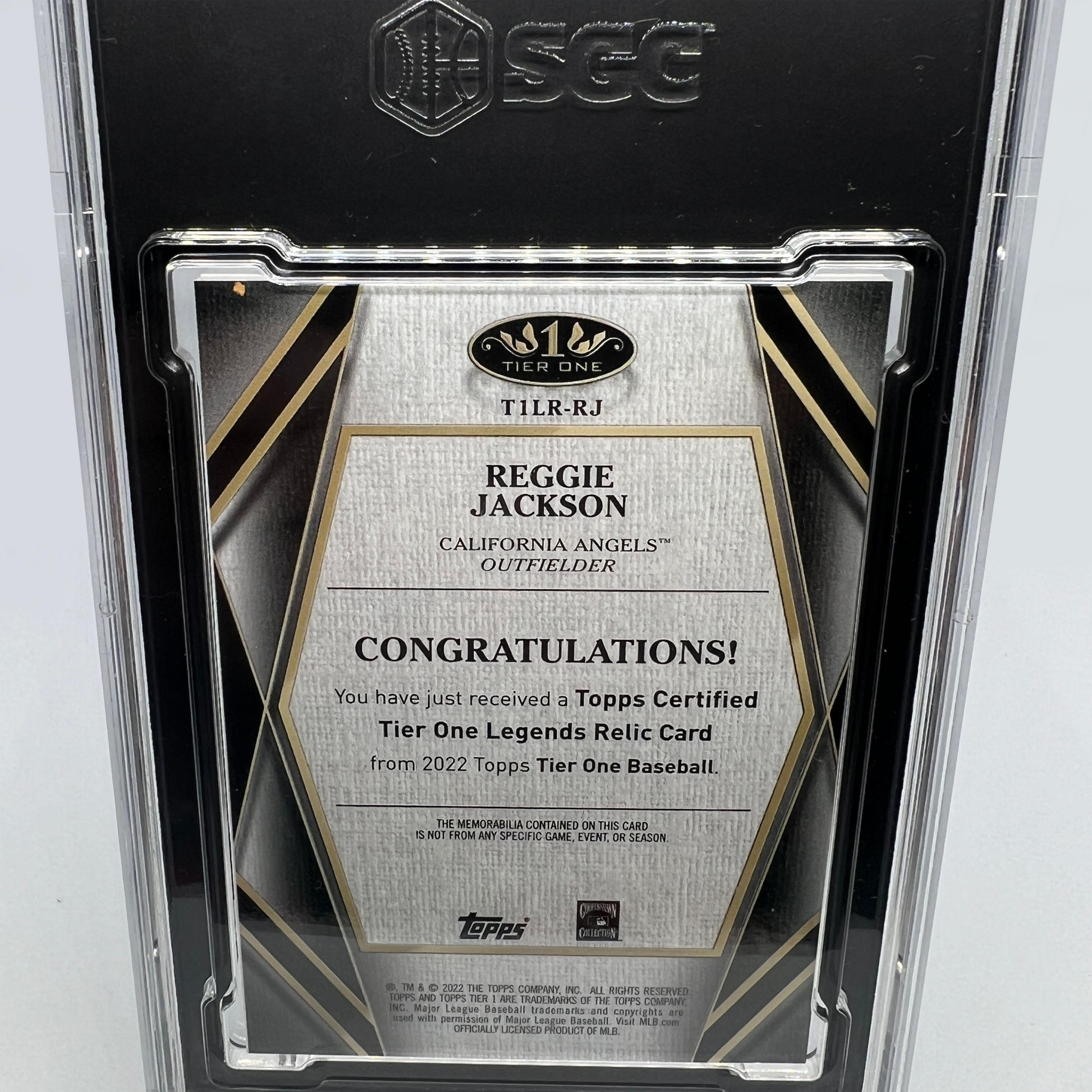 Reggie Jackson 33/199 Memorabilia Baseball Card - Graded RSR Autographs Reggie Jackson 33/199 Memorabilia Baseball Card - Graded RSR Autographs