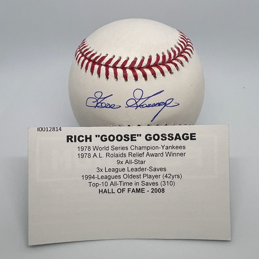 Rich "Goose" Gossage Autographed Baseball