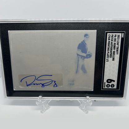 Robby Snelling 1/1 Autographed Printing Plate - Graded