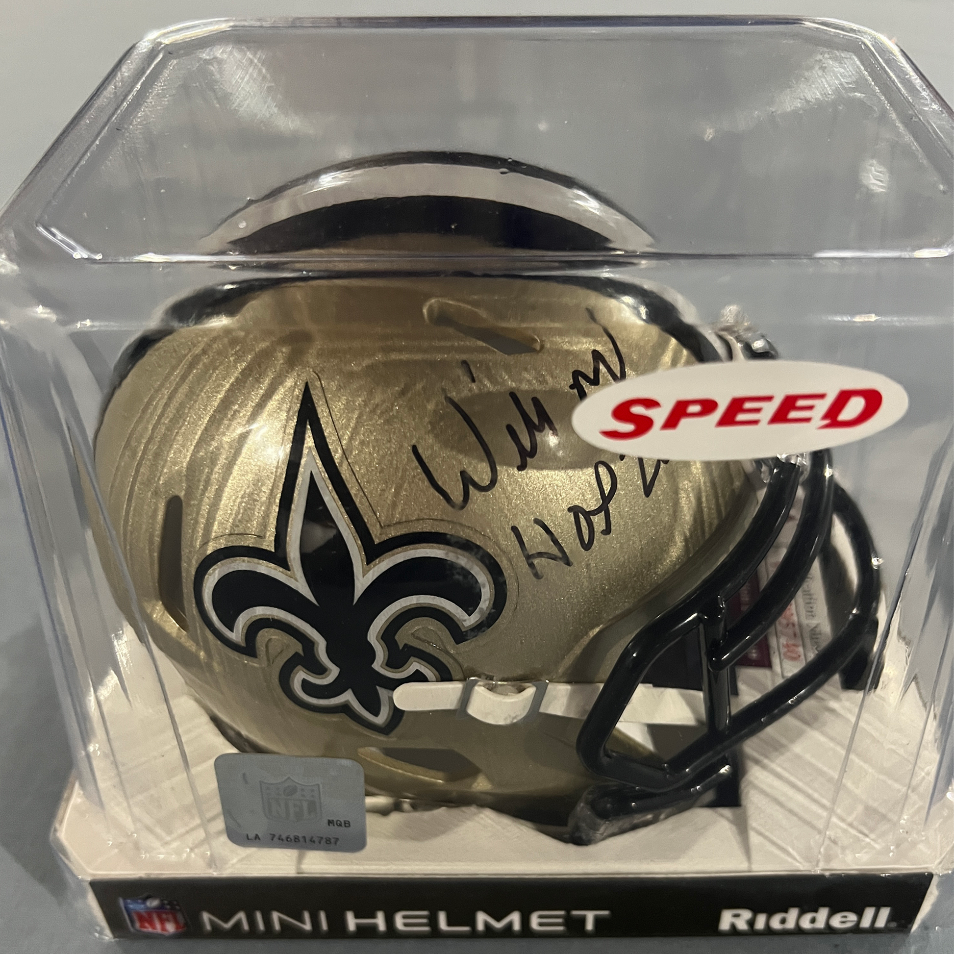 autographed football mini helmets Willie Roaf Autographed Mini Football Helmet – RSR Autographs