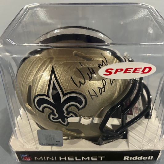 Willie Roaf Autographed Mini Football Helmet